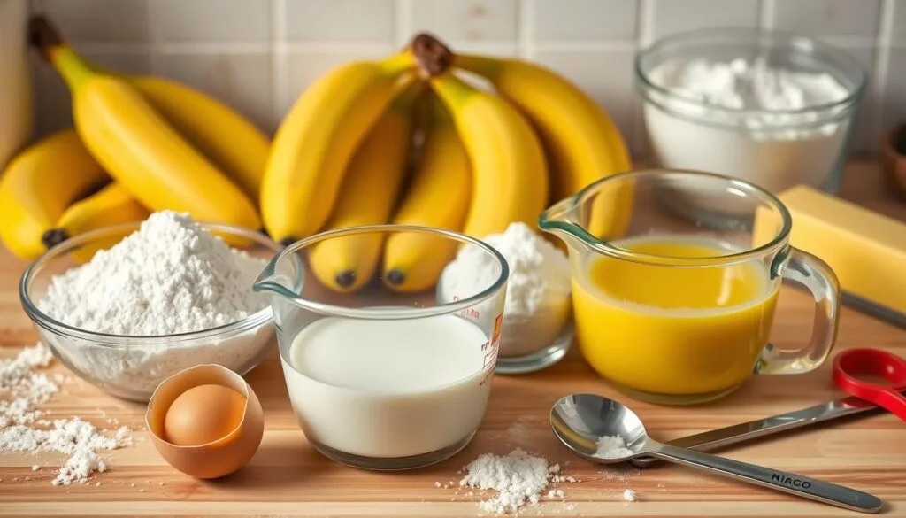 Banana Muffin Ingredients Preparation