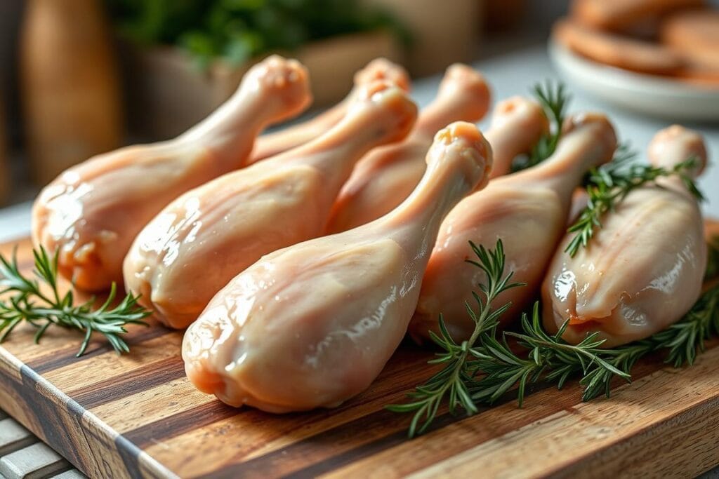 Fresh chicken drumsticks