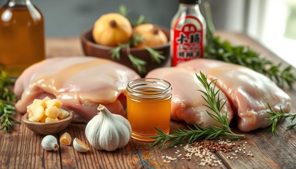 Honey Garlic Chicken Ingredients