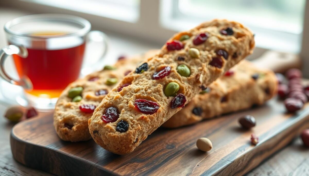 Pistachio and Cranberry Biscotti