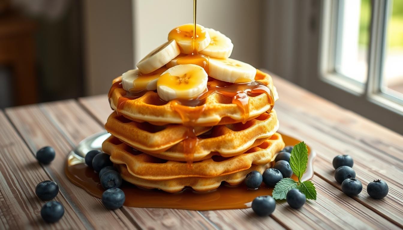 Amazing Homemade Banana Waffle Recipe | Easy Breakfast 1 banana waffle recipe