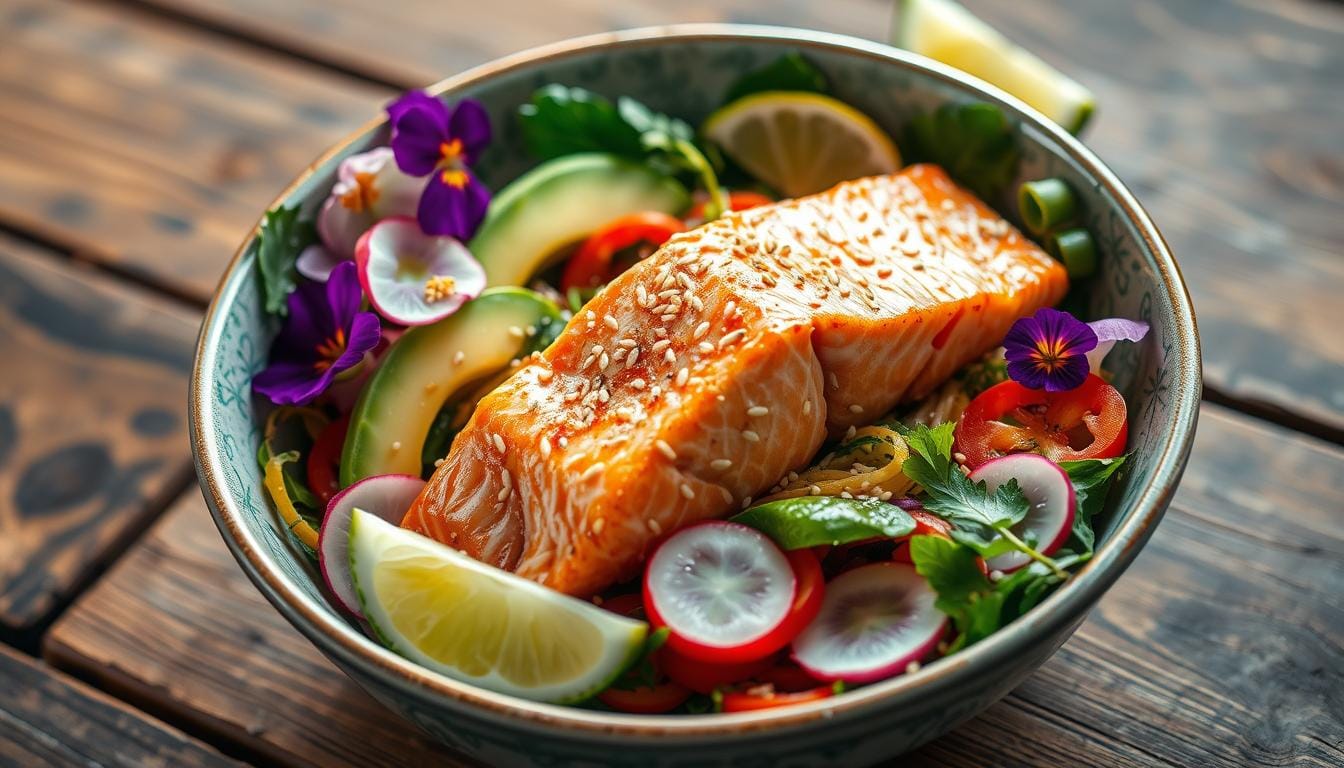 Healthy Salmon Bowl: Fresh & Flavorful Meal Idea 1 salmon bowl