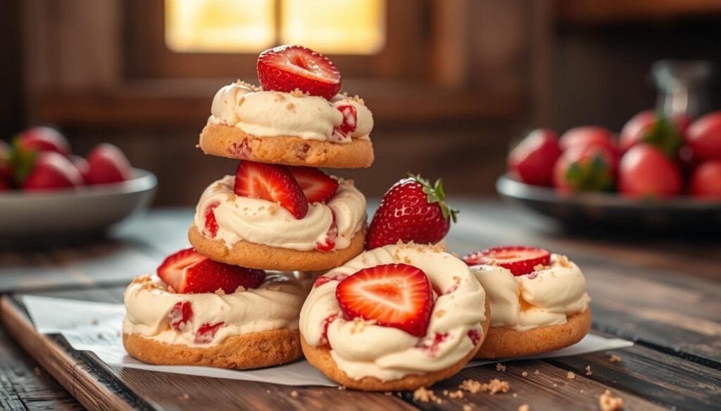 Strawberry Cheesecake Cookies