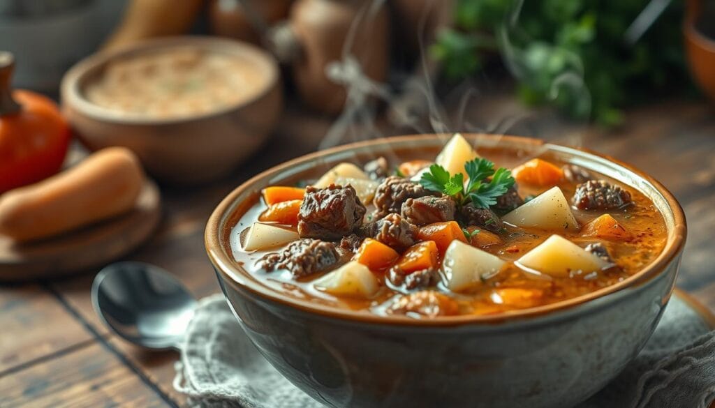hamburger potato soup