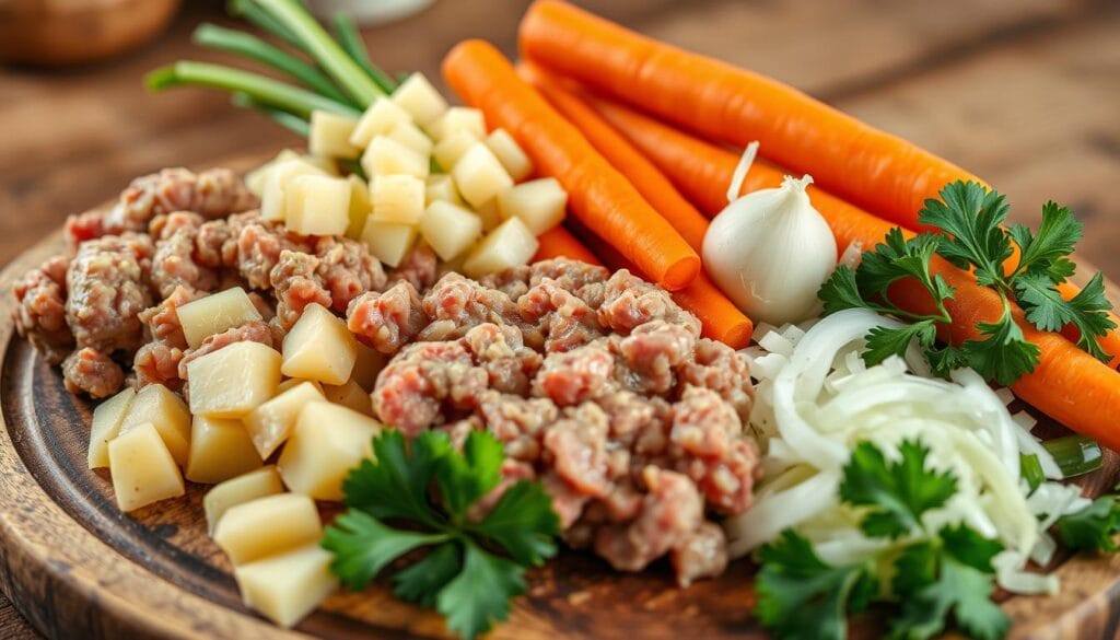 hamburger potato soup ingredients