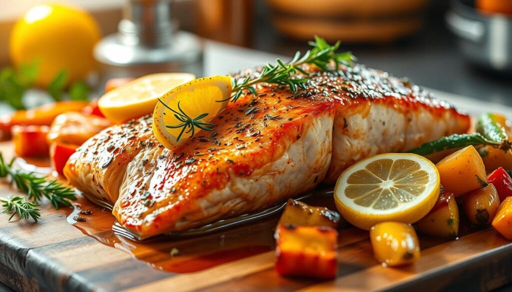 oven-baked salmon