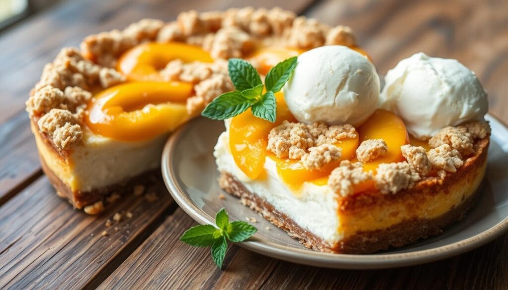 peach cobbler dessert