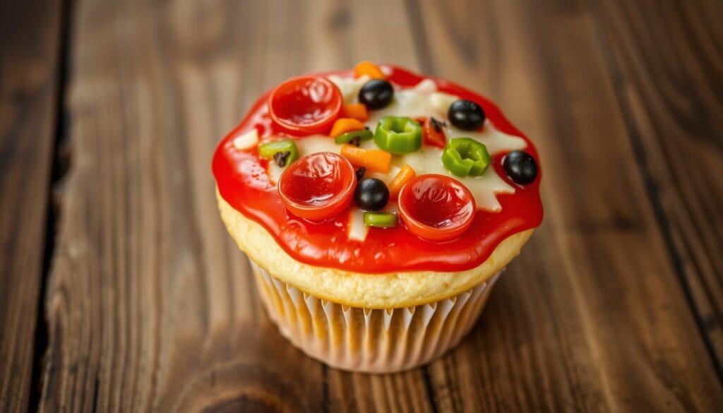 pizza flavored cupcake