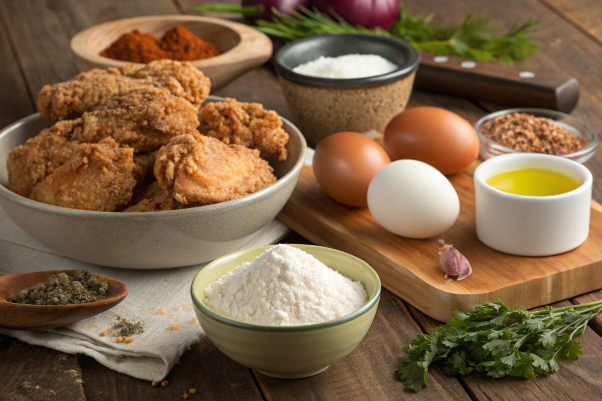 "Homemade Fried Chicken Recipe Without Buttermilk - Crispy and Delicious Alternative Cooking Method"