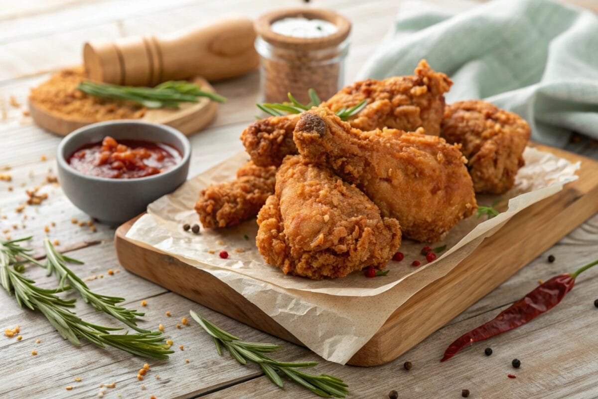"Homemade Fried Chicken Recipe Without Buttermilk - Crispy and Delicious Alternative Cooking Method"