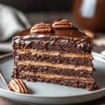 obayadat A slice of Turtle Texas Sheet Cake on a dessert plat 35554408 73f1 4fcd a9f2 8744c5a62e22 1 Turtle Texas Sheet Cake: A Decadent Twist on a Classic!